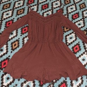 Brown romper